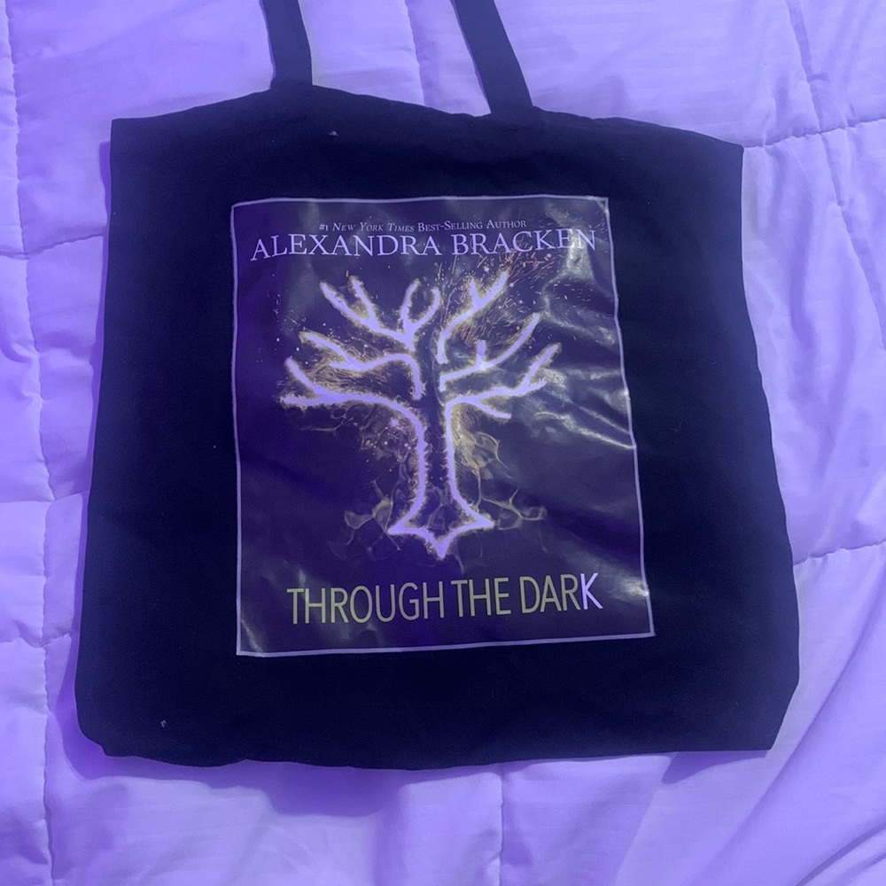 “Through the Dark” tote bag